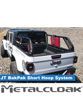 MetalCloak Bagażnik skrzyni BakPak z niskim pałąkiem, Jeep Gladiator JT