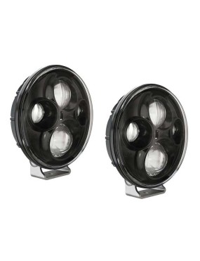 Lampy LED okrągłe czarne 7"...