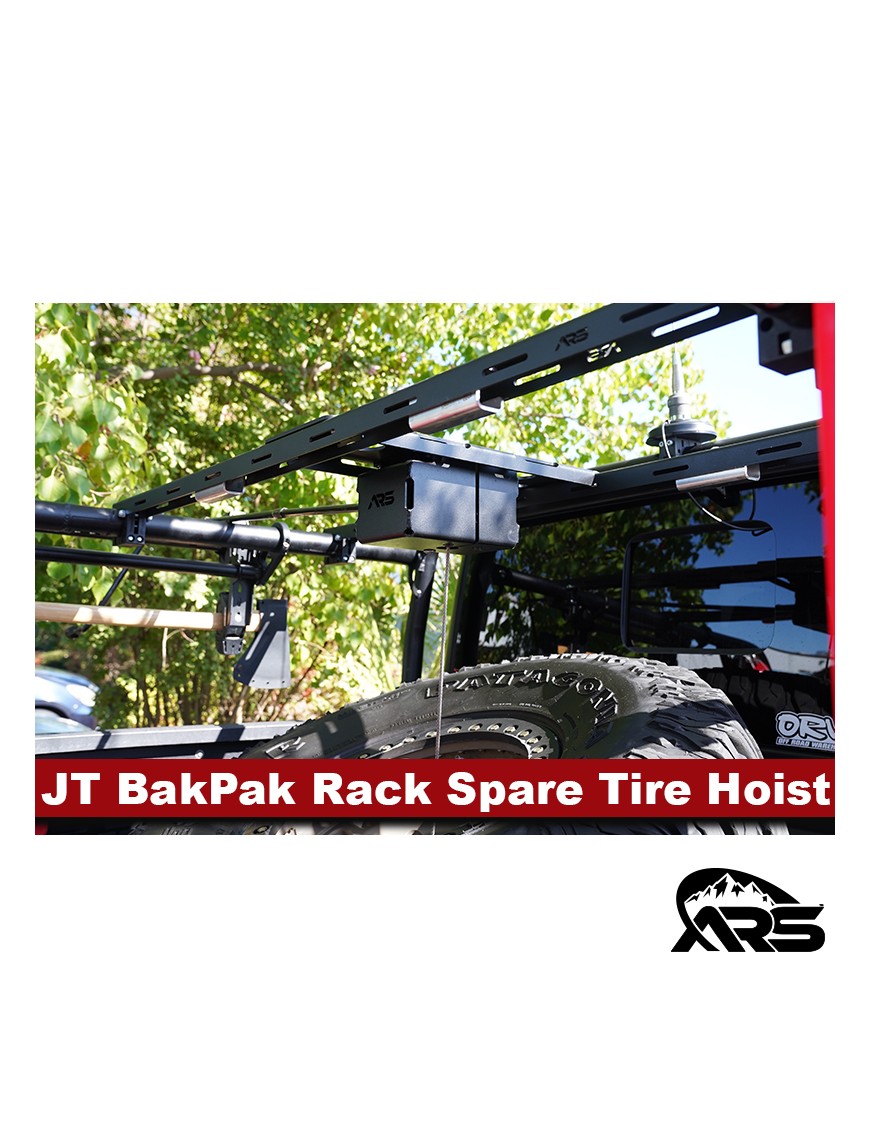 MetalCloak Wciągnik koła zapasowego do bagażnika BakPak, Jeep Gladiator JT