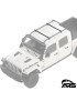 MetalCloak Wzmocnione belki poprzeczne OverCab Multi-Mount, para, Jeep JK, JL, JT