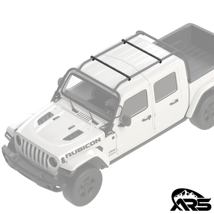 MetalCloak Belki poprzeczne OverCab Lo-Profile, rura 2 cale, Jeep JK, JL, JT