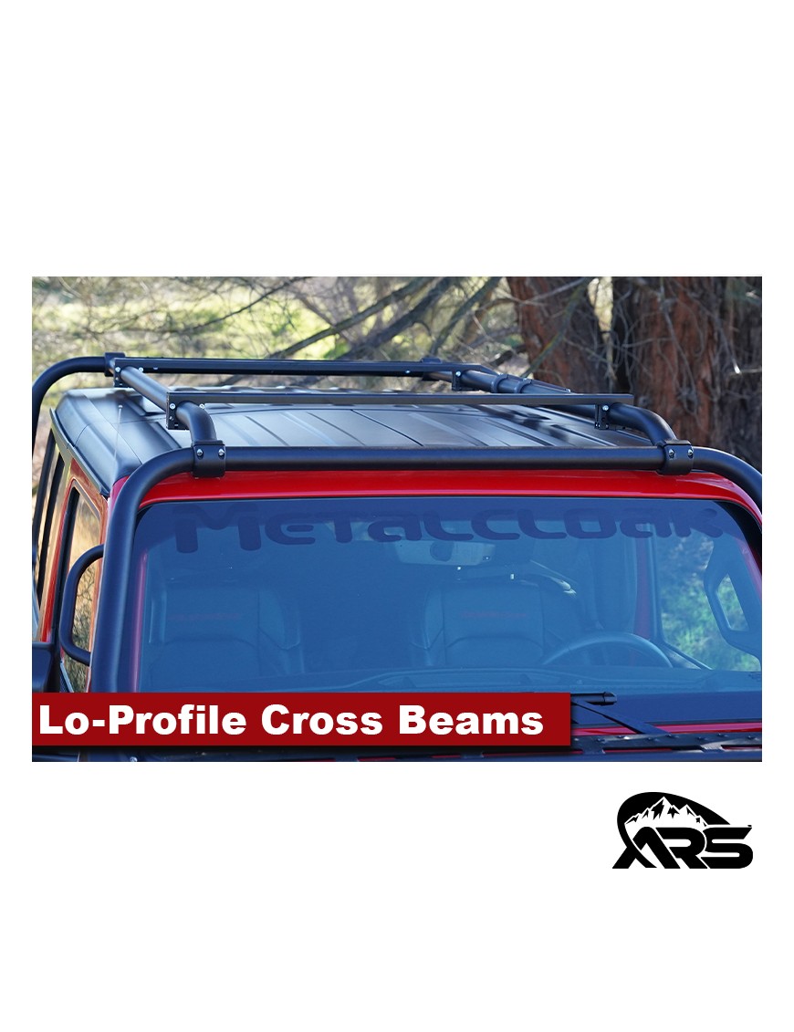 MetalCloak Belki poprzeczne OverCab Lo-Profile, rura 2 cale, Jeep JK, JL, JT
