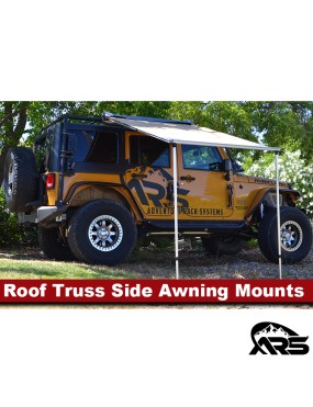 MetalCloak Boczne uchwyty markizy do belek dachowych 2 cale, Jeep JK, JL, JT