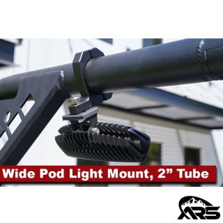 MetalCloak Wąski uchwyt lampy pod light na rurę 2 cale, aluminium frezowane - ujęcie 2