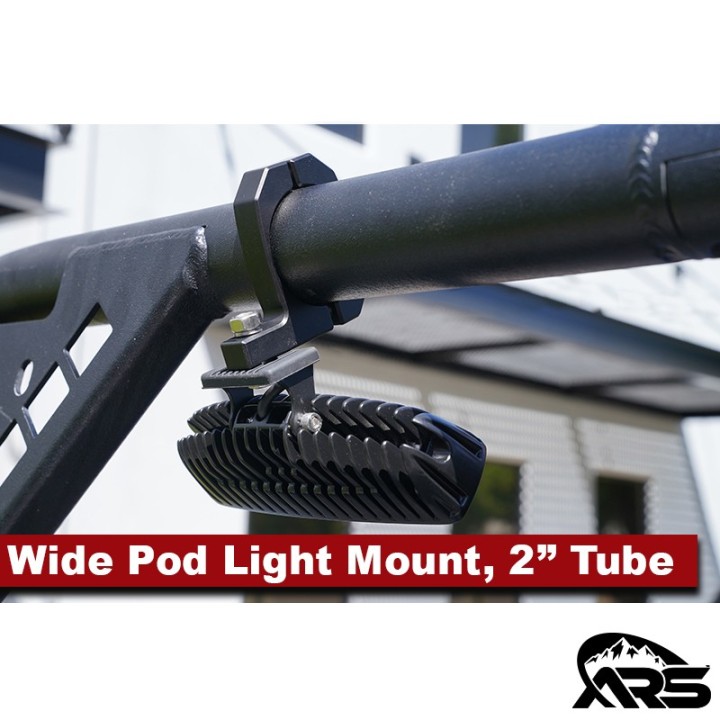 MetalCloak Wąski uchwyt lampy pod light na rurę 2 cale, aluminium frezowane - ujęcie 2