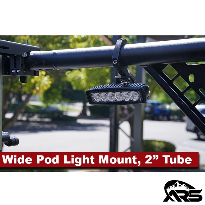 MetalCloak Wąski uchwyt lampy pod light na rurę 2 cale, aluminium frezowane - ujęcie 3