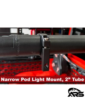 MetalCloak Wąski uchwyt lampy pod light na rurę 2 cale, aluminium frezowane