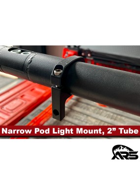 MetalCloak Wąski uchwyt lampy pod light na rurę 2 cale, aluminium frezowane