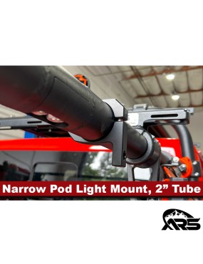 MetalCloak Wąski uchwyt lampy pod light na rurę 2 cale, aluminium frezowane
