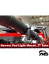 MetalCloak Wąski uchwyt lampy pod light na rurę 2 cale, aluminium frezowane