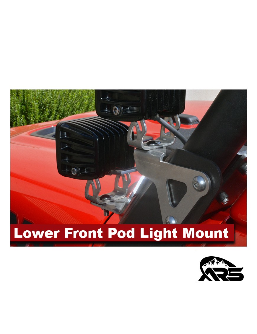 MetalCloak Dolny przedni uchwyt lamp pod light, Jeep Wrangler JL i Gladiator JT