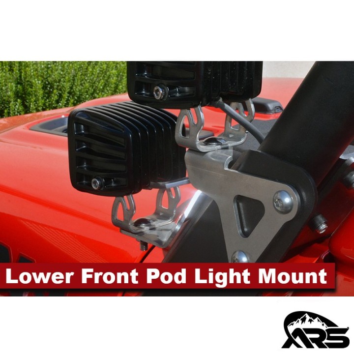 MetalCloak Dolny przedni uchwyt lamp pod light, Jeep Wrangler JL i Gladiator JT
