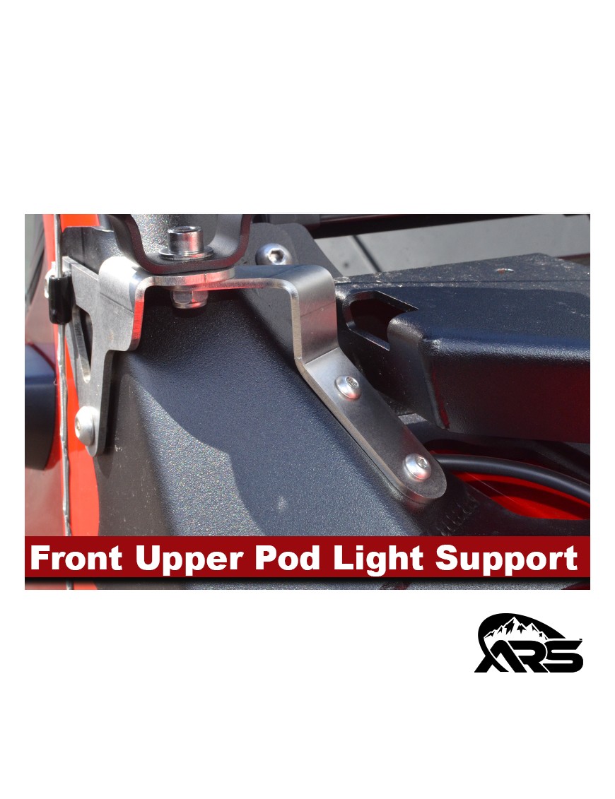 MetalCloak Wspornik górnego uchwytu lamp pod light, Jeep Wrangler JL i Gladiator JT - ujęcie 3