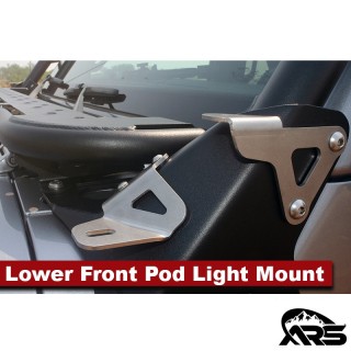 MetalCloak Dolny przedni uchwyt lamp pod light, Jeep Wrangler JL i Gladiator JT - ujęcie 2