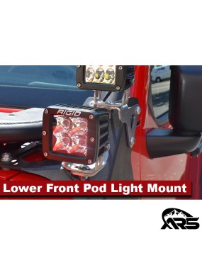 MetalCloak Dolny przedni uchwyt lamp pod light, Jeep Wrangler JL i Gladiator JT