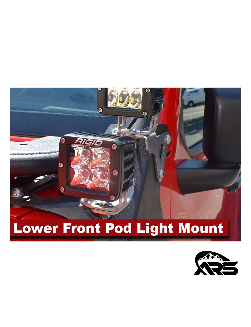 MetalCloak Dolny przedni uchwyt lamp pod light, Jeep Wrangler JL i Gladiator JT - ujęcie 3