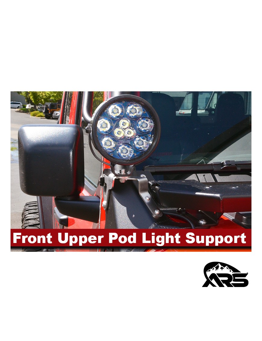 MetalCloak Wspornik górnego uchwytu lamp pod light, Jeep Wrangler JL i Gladiator JT - ujęcie 6