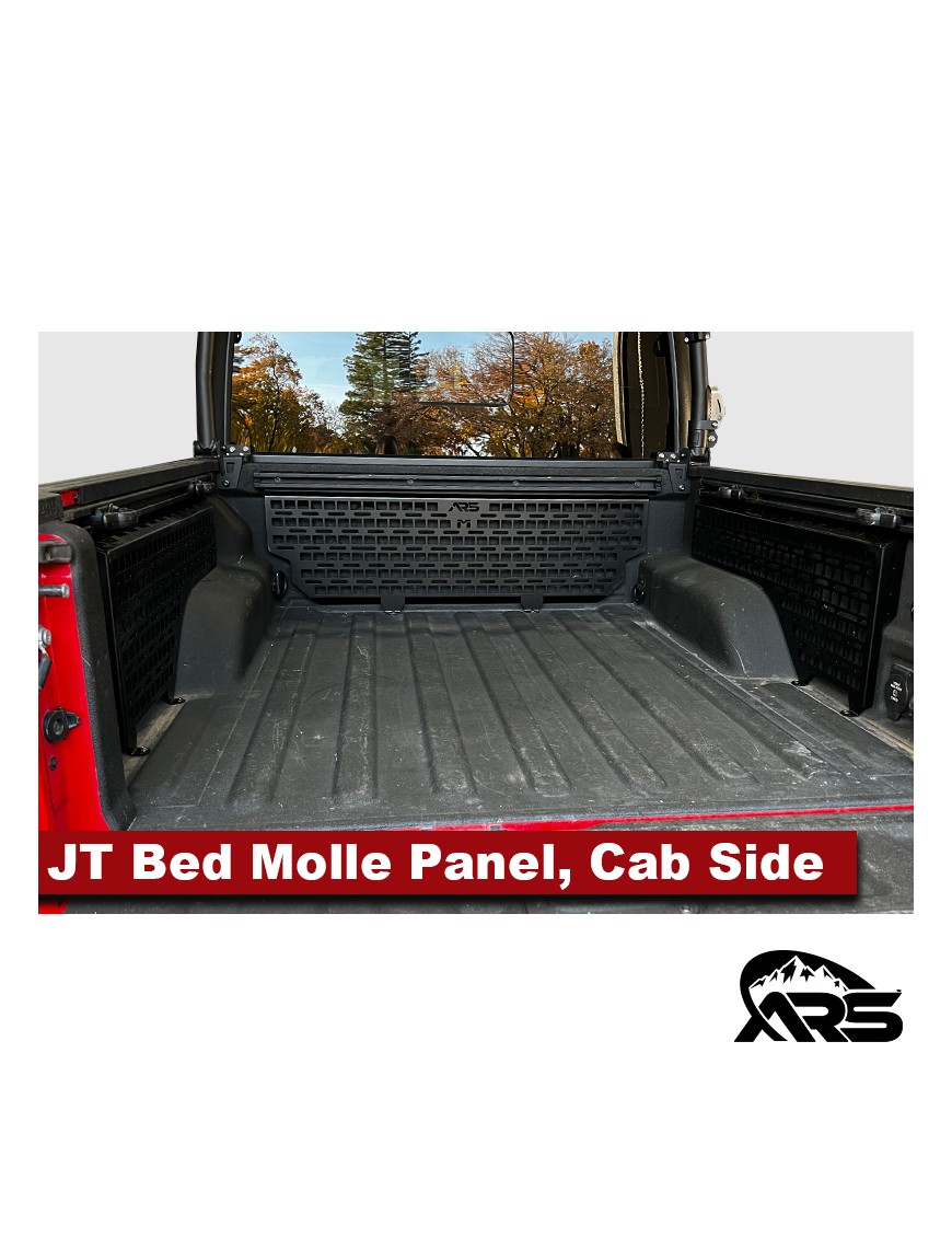 MetalCloak Panel MOLLE do skrzyni ładunkowej przy kabinie, Jeep Gladiator JT