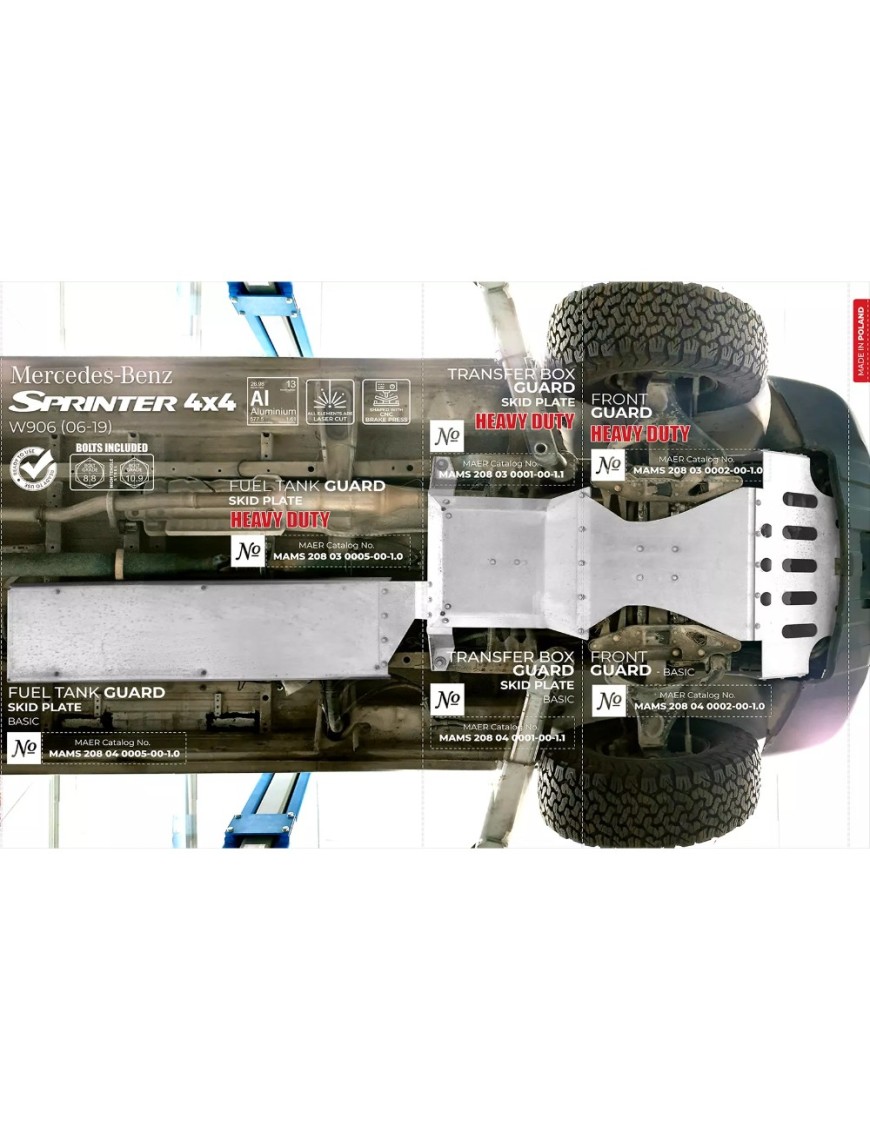 Płyta osłonowa podwozia przód Heavy Duty MAER