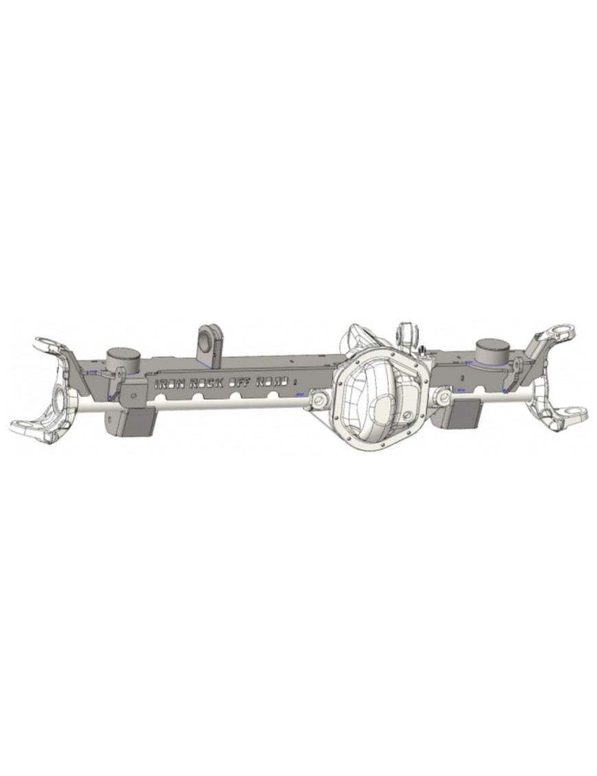 Wzmocnienie mostu przód Dana 44 JK z relokacją mocowań zawieszenia do Jeep WJ lift 4"+