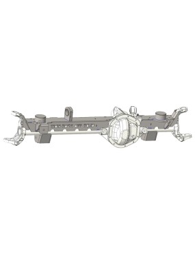 Wzmocnienie mostu przód Dana 44 JK z relokacją mocowań zawieszenia do Jeep WJ lift 4"+
