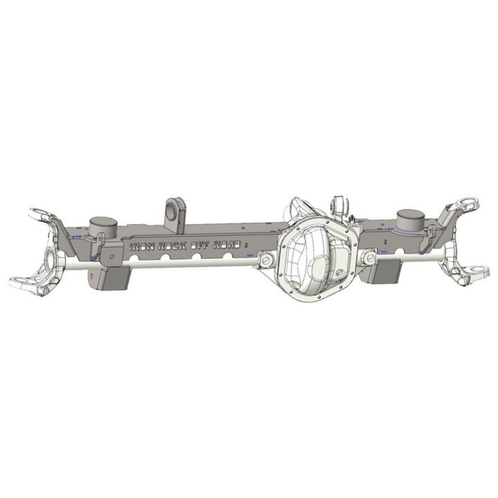 Wzmocnienie mostu przód Dana 44 JK z relokacją mocowań zawieszenia do Jeep WJ lift 4"+ Iron Rock Off Road - ujęcie 3
