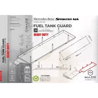 Płyta osłonowa zbiornika paliwa Heavy Duty MAER - ujęcie 2