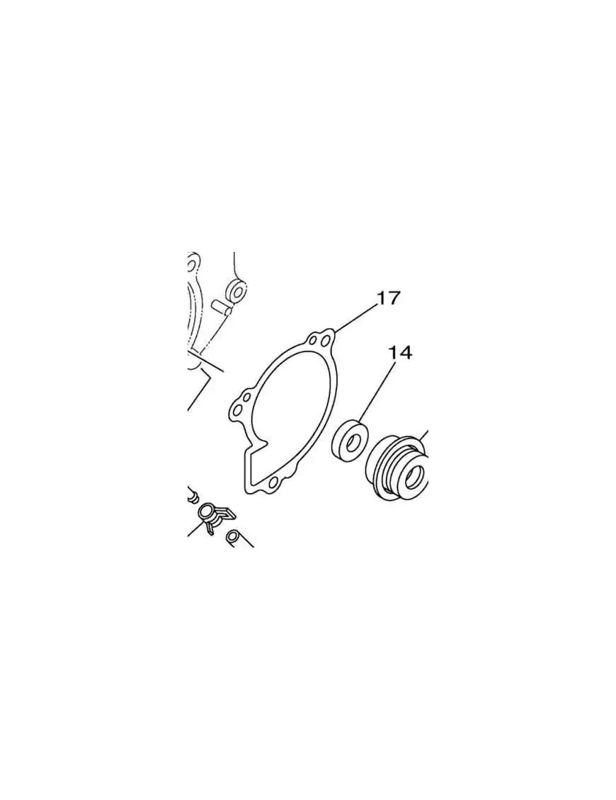 Yamaha Uszczelka pompy wody 3B4-12428-00-00 Grizzly