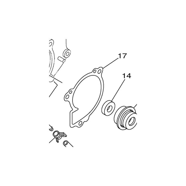 Yamaha Uszczelka pompy wody 3B4-12428-00-00 Grizzly