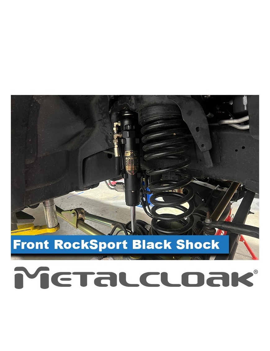 MetalCloak Amortyzatory RockSport BLACK ze zbiornikiem, przód, para, lift 3,5", RAM 2500 2014+