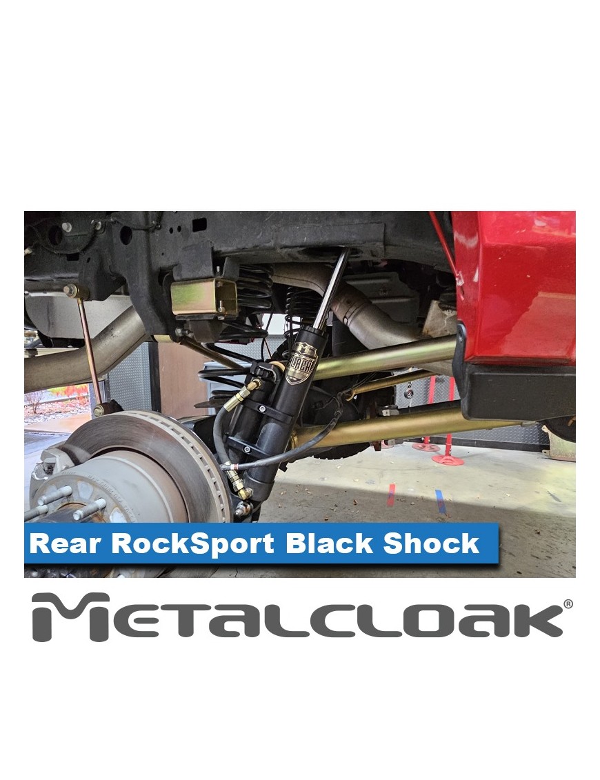 MetalCloak Amortyzatory RockSport BLACK ze zbiornikiem, tył, para, lift 3,5", RAM 2500 2014+