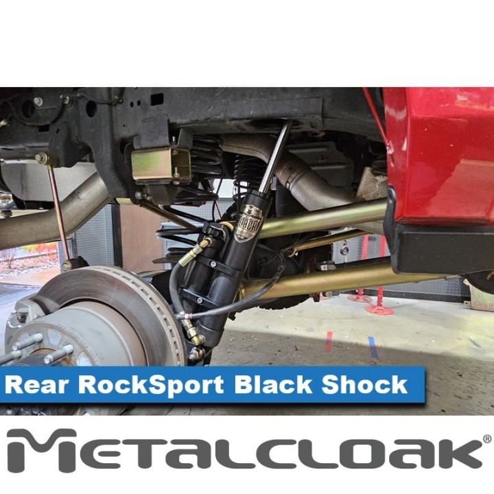 MetalCloak Amortyzatory RockSport BLACK ze zbiornikiem, tył, para, lift 3,5", RAM 2500 2014+ - ujęcie 3
