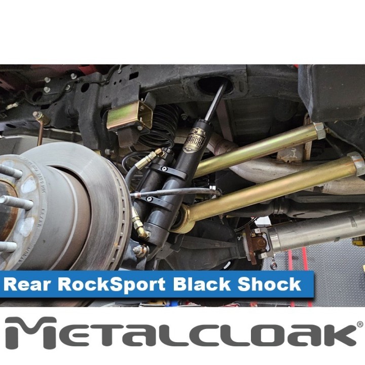 MetalCloak Amortyzatory RockSport BLACK ze zbiornikiem, tył, para, lift 3,5", RAM 2500 2014+ - ujęcie 4