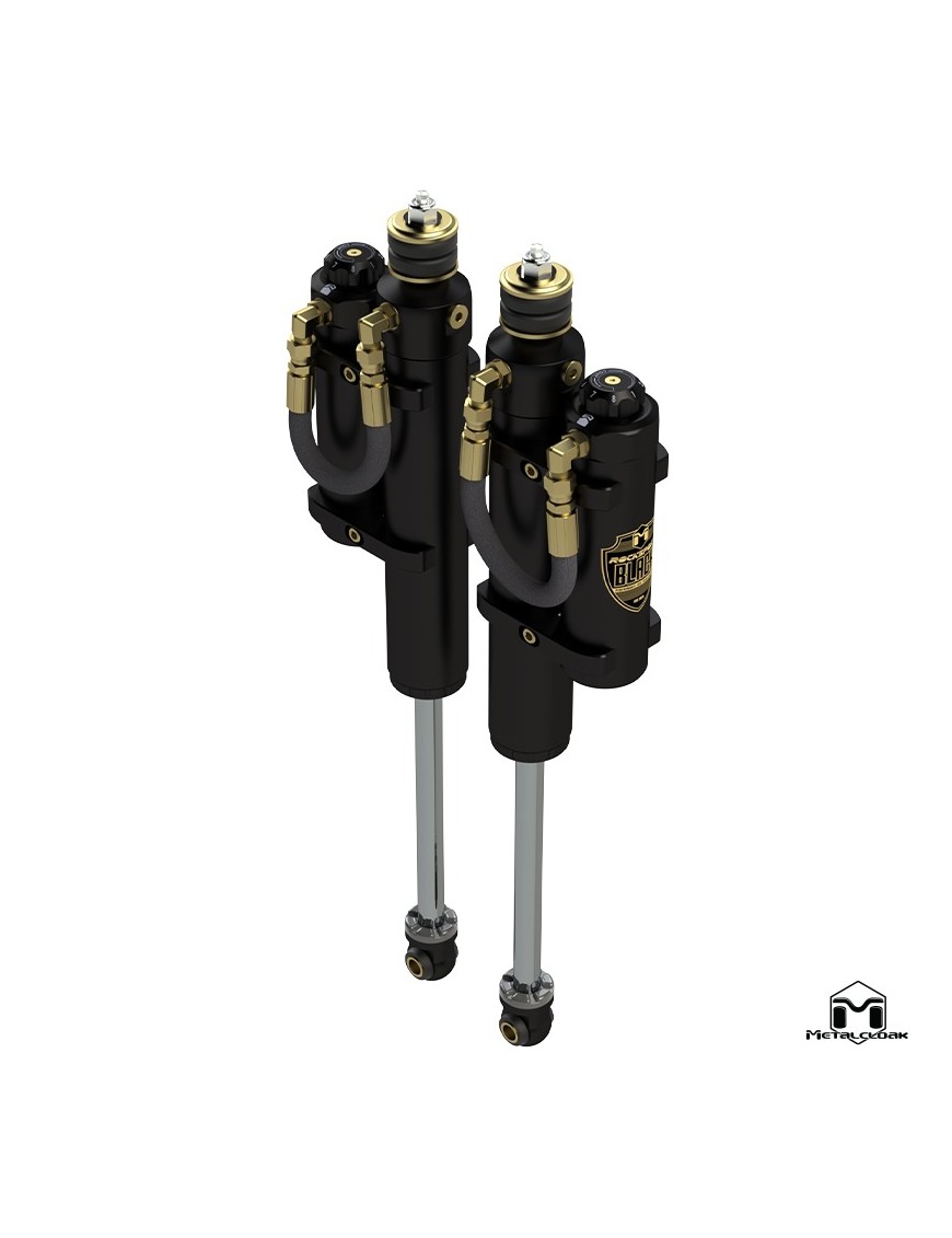 MetalCloak Amortyzatory RockSport BLACK ze zbiornikiem, przód, para, lift 3,5", RAM 2500 2014+