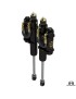 MetalCloak Amortyzatory RockSport BLACK ze zbiornikiem, przód, para, lift 3,5", RAM 2500 2014+