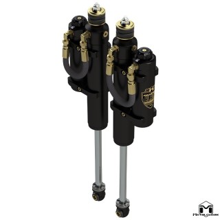 MetalCloak Amortyzatory RockSport BLACK ze zbiornikiem, przód, para, lift 4,5", RAM 2500 2014+ - ujęcie 6