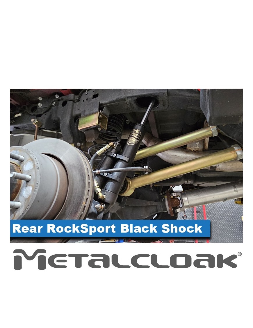 MetalCloak Amortyzatory RockSport BLACK ze zbiornikiem, tył, para, lift 4,5", RAM 2500 2014+