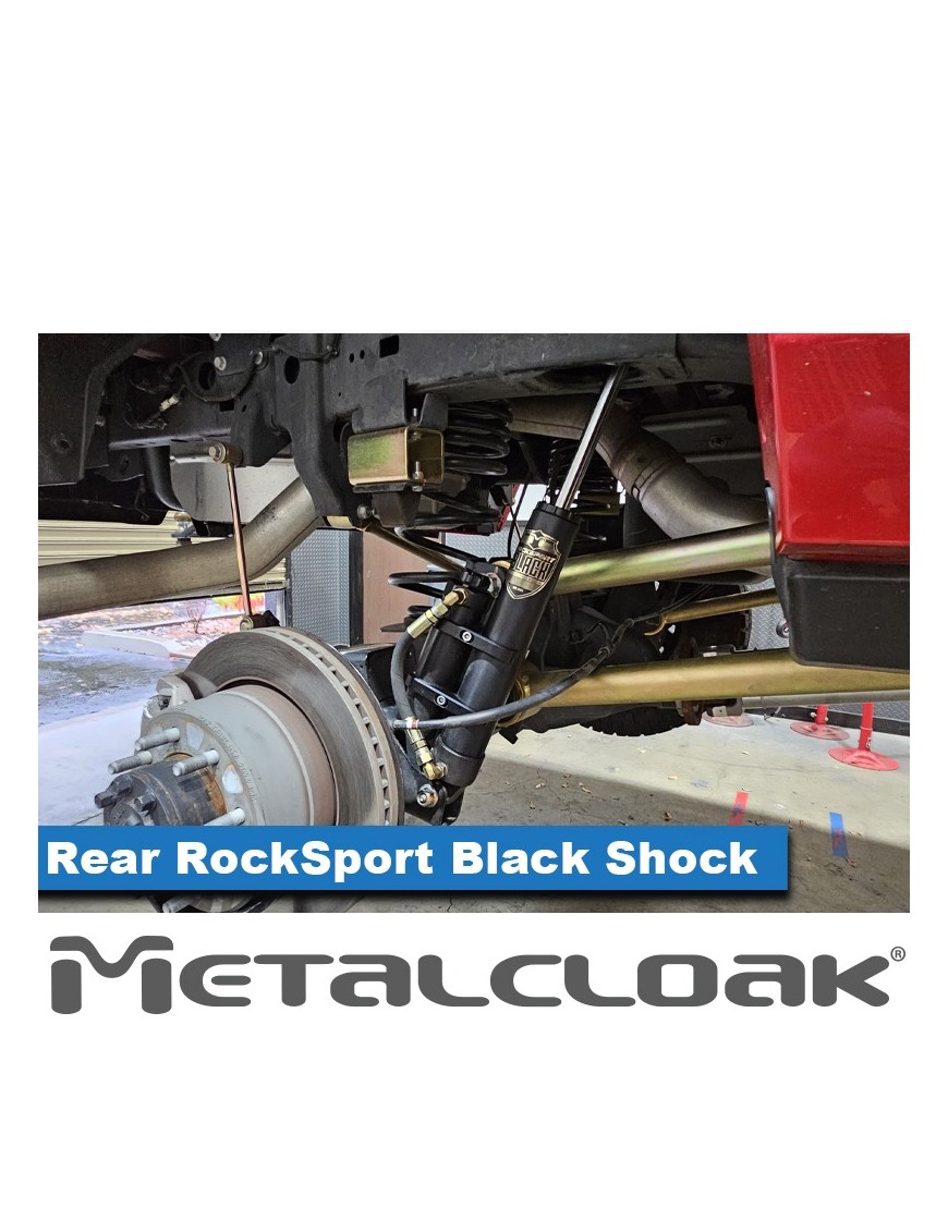 MetalCloak Amortyzatory RockSport BLACK ze zbiornikiem, tył, para, lift 4,5", RAM 2500 2014+