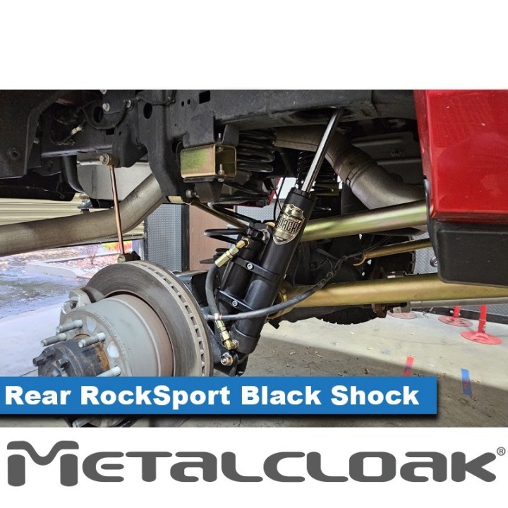 MetalCloak Amortyzatory RockSport BLACK ze zbiornikiem, tył, para, lift 4,5", RAM 2500 2014+ - ujęcie 4
