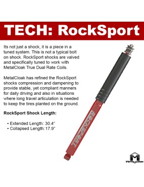 MetalCloak Amortyzatory RockSport Long Travel, tył, para, RAM 2500 2014+