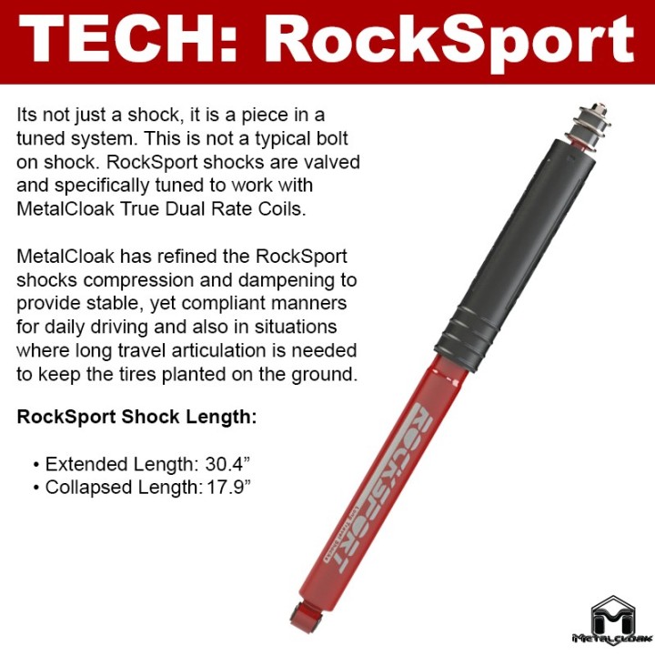 MetalCloak Amortyzatory RockSport Long Travel, tył, para, RAM 2500 2014+ - ujęcie 4