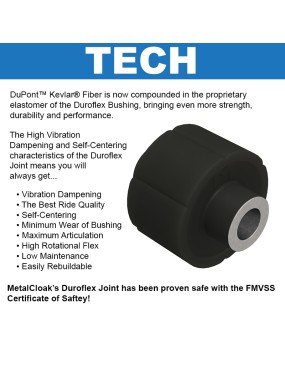 MetalCloak Dolne wahacze True Radius Duroflex, przód, RAM 2500/3500 2014+