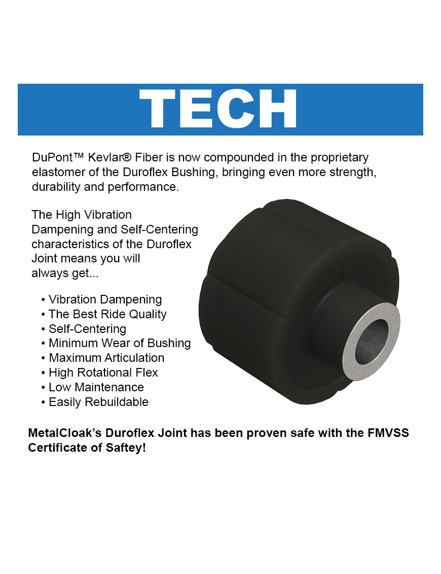 MetalCloak Dolne wahacze True Radius Duroflex, przód, RAM 2500/3500 2014+