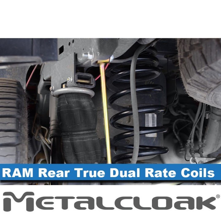 MetalCloak Sprężyny True Dual Rate, tył, lift 4,5" Max Flex, RAM 2500 2014+