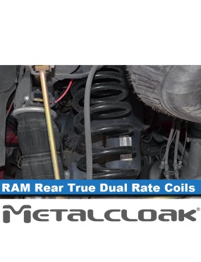 MetalCloak Sprężyny True Dual Rate, tył, lift 4,5" Max Flex, RAM 2500 2014+