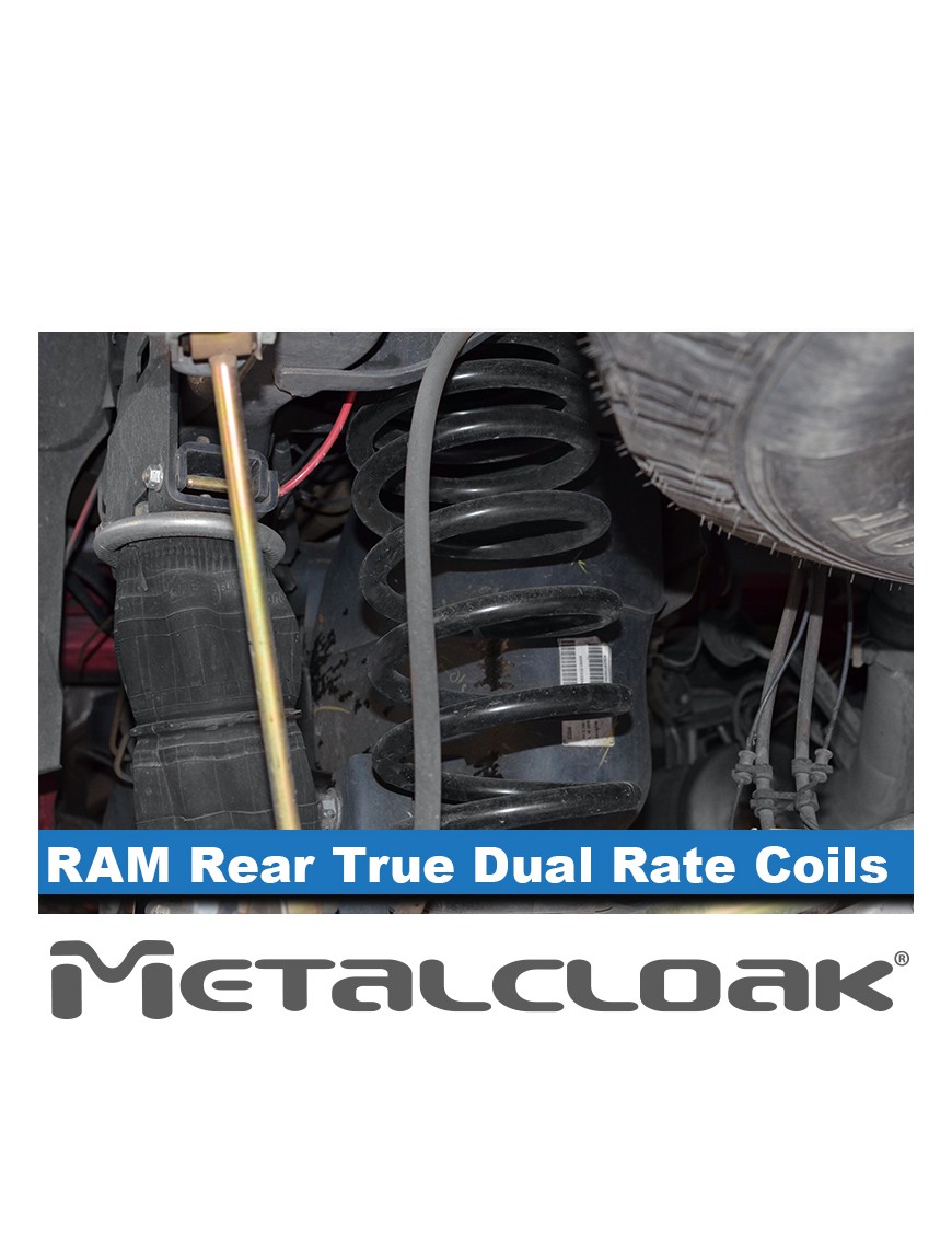 MetalCloak Sprężyny True Dual Rate, tył, lift 4,5" Max Flex, RAM 2500 2014+