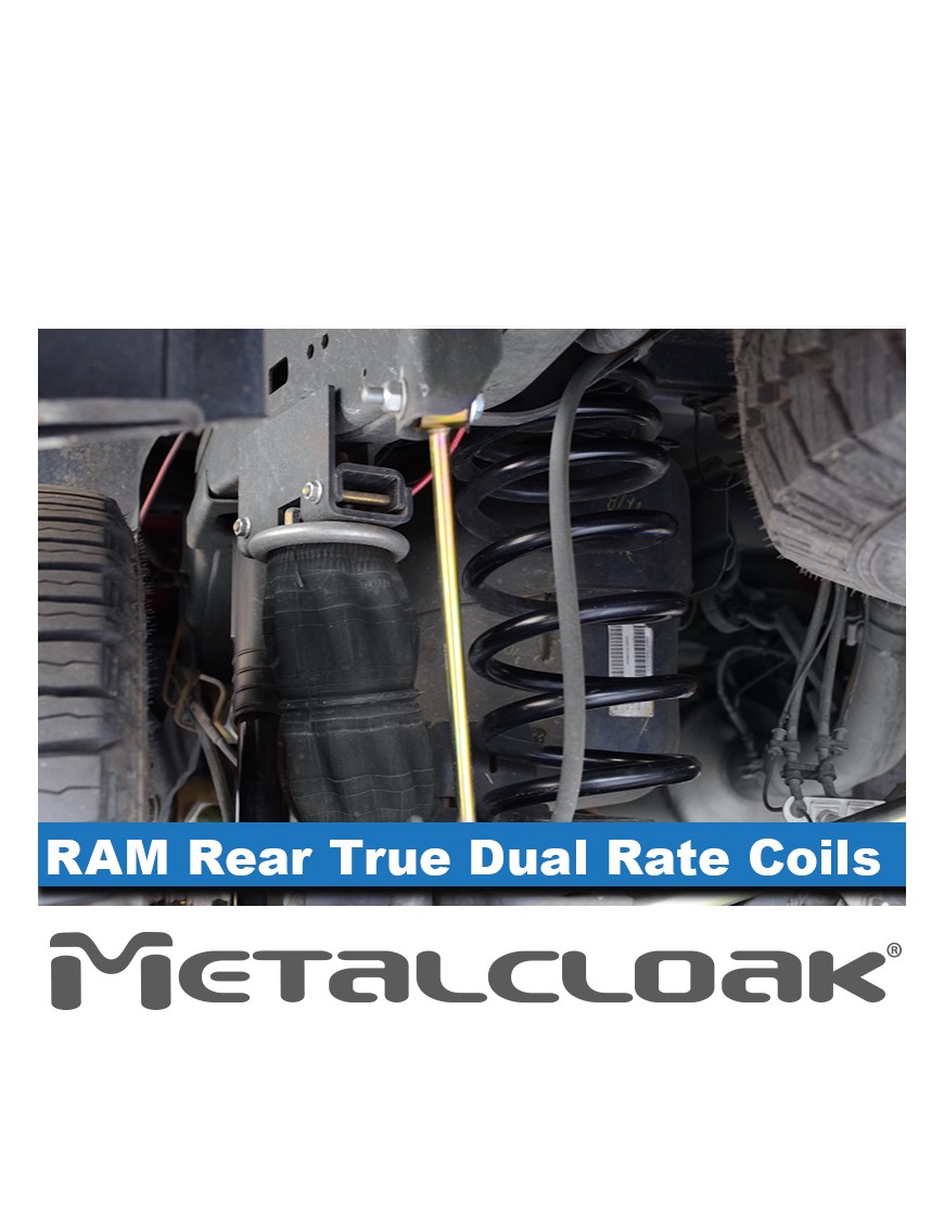 MetalCloak Sprężyny True Dual Rate, tył, lift 3,5" Max Flex, RAM 2500 2014+
