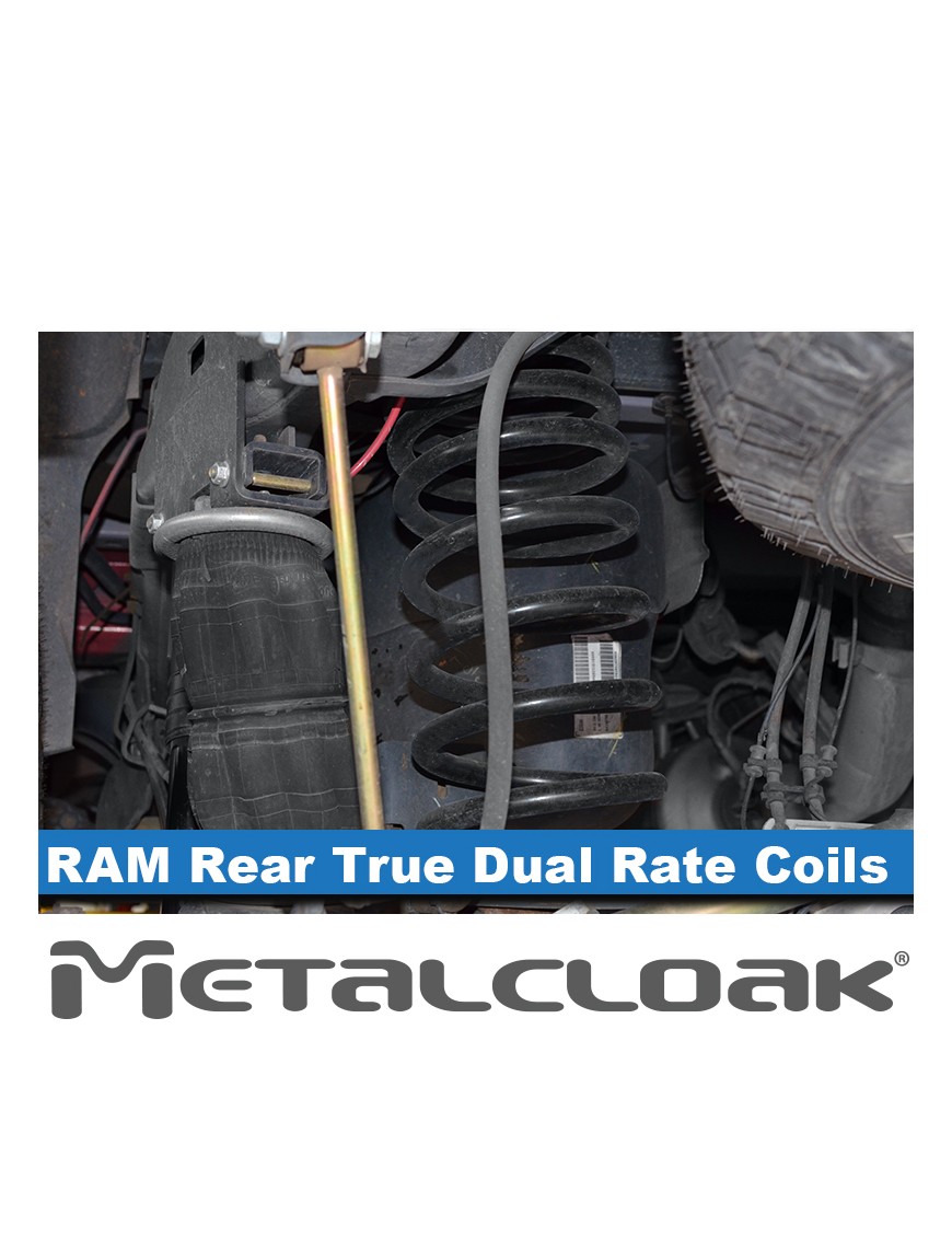 MetalCloak Sprężyny True Dual Rate, tył, lift 3,5" Max Flex, RAM 2500 2014+