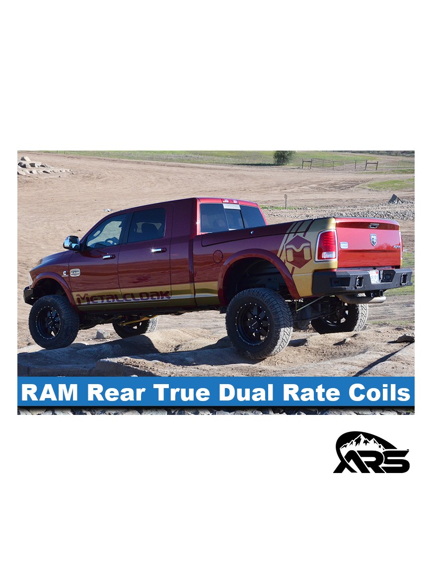 MetalCloak Sprężyny True Dual Rate, tył, lift 3,5" Max Flex, RAM 2500 2014+