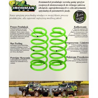 Sprężyny zawieszenia przednie Ironman 4x4 wzmocnione — Ford Ranger PX MK2, Ford Ranger T6 PX, Ford Everest 3.2L - ujęcie 2